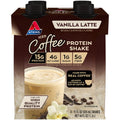 Iced Coffee Vanilla Latte Protein-Rich Shake Keto Friendly and Gluten Free. (4 Shakes)